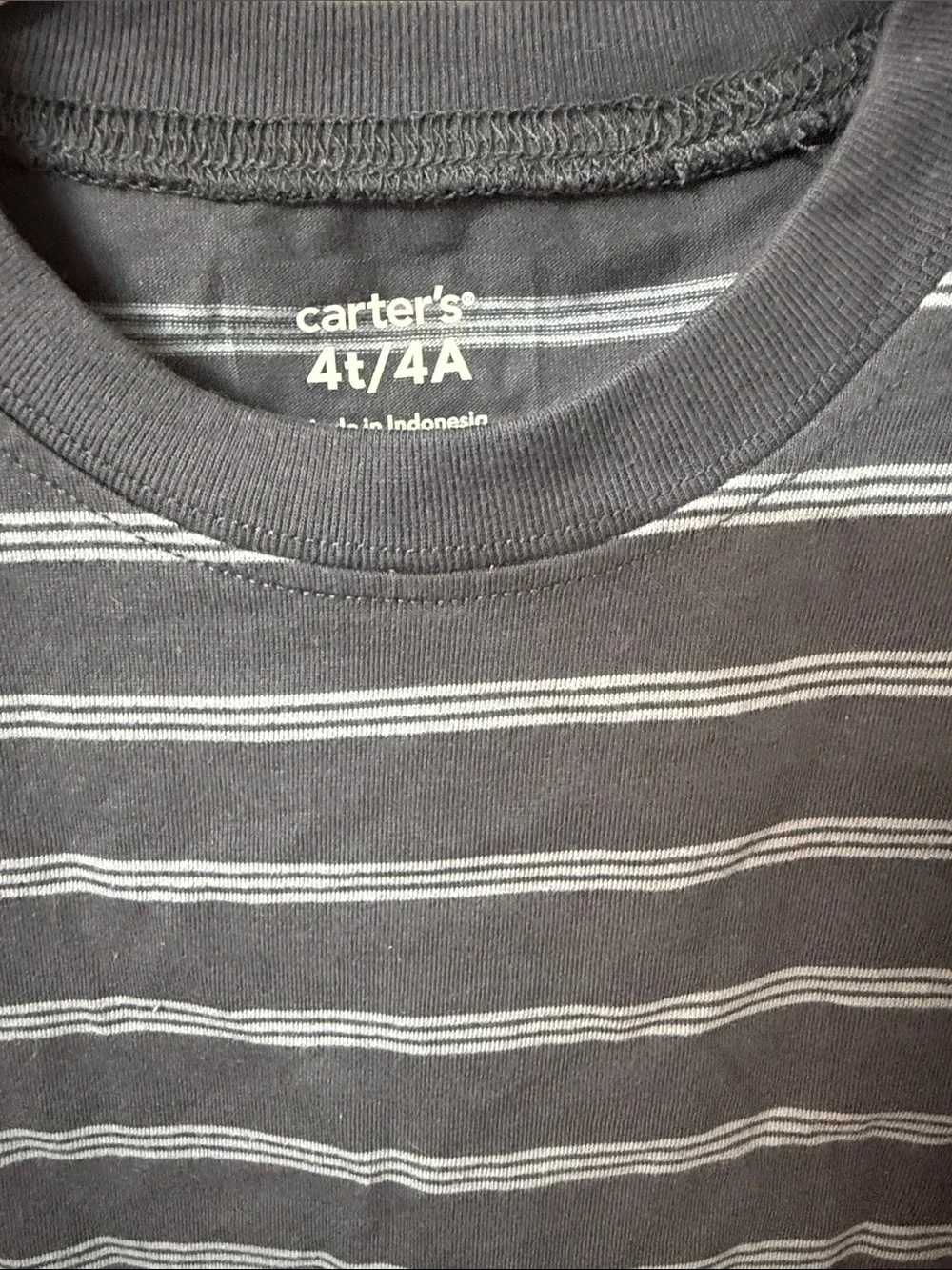 Carter's Navy and Light Blue Striped Long Sleeve Shirt